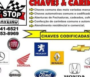 chaveiro pit stop chaves carimbos