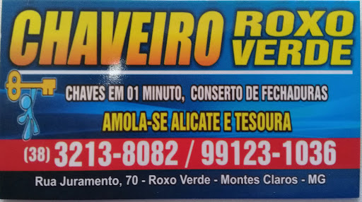 Chaveiro Roxo Verde