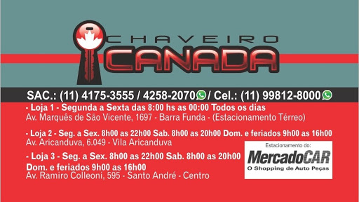 CHAVEIRO CANADÁ - SANTO ANDRÉ