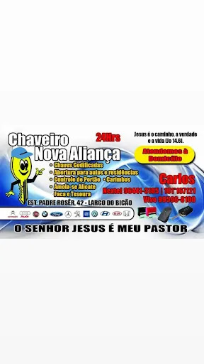 Chaveiro vila da penha nova aliança 24hs.