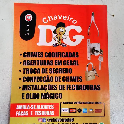 Chaveiros DG 24 HORAS