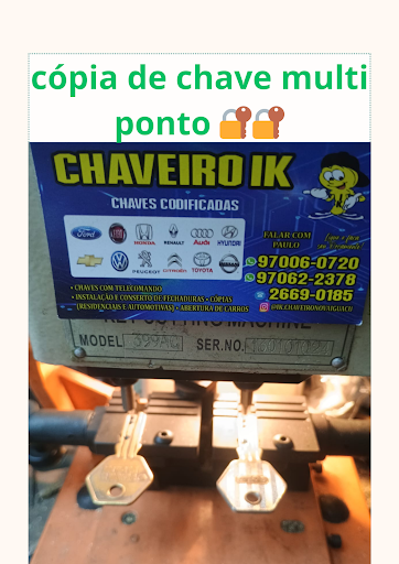 Paulo chaveiro e fábrica de carimbos