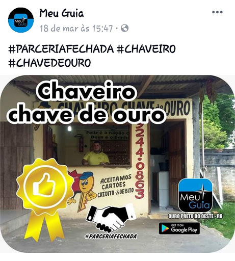 Chaveiro Chave de Ouro