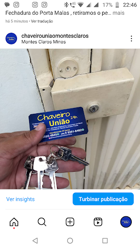 Chaveiro 24 horas União