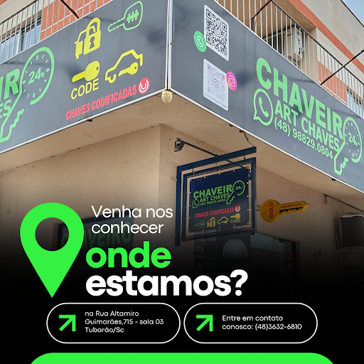 Chaveiro Art Chaves 24 horas Tubarão-sc