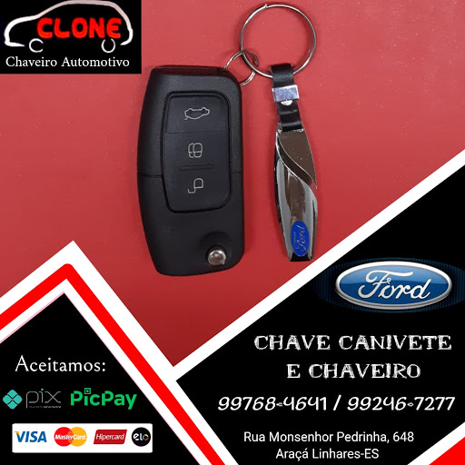 CLONE CHAVEIRO AUTOMOTIVO
