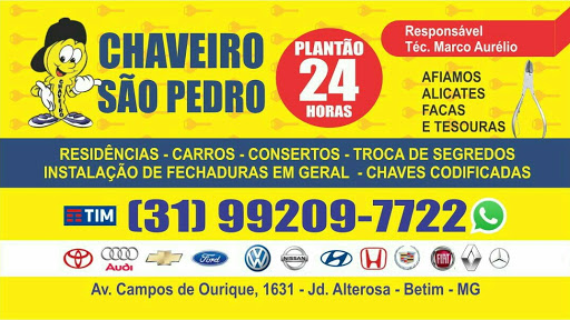 Chaveiro São Pedro 24hrs